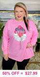 Pink Merry Santa long sleeve top