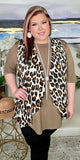 Cream Leopard Big Spot Vest