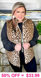 Fuzzy Soft Leopard Vest