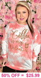 'Coffee is My Valentine' long sleeve top