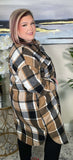 2X/3X : Plaid shacket duster (NWT)