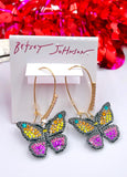 Betsy Johnson Butterfly earrings