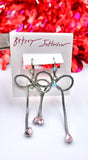 Betsy Johnson Bling Bow earrings