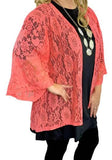 Regular size>>Coral Lace Cardigan