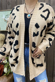 Big Spot leopard sweater cardigan