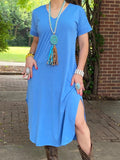 2X Blue Maxi Dress