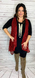 Maroon Lace Vest