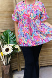 Floral baby doll tunic - fully lined