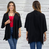 Solid Black Cardigan