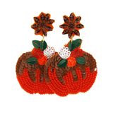 Pumpkin beaded earrings