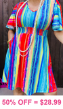 Colorful Striped Dress