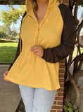 Mustard Hoodie with long sleeves