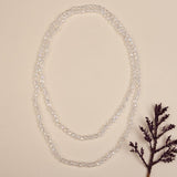 Crystal Clear 60" Layering Beaded Necklace