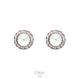 Bling Stud Round Rhinestone Earrings : 4 color options