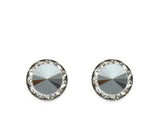 Bling Stud Round Rhinestone Earrings : 4 color options