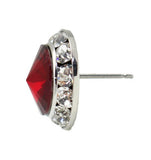 Bling Stud Round Rhinestone Earrings : 4 color options