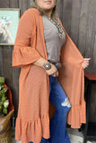 Rust chiffon duster