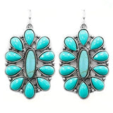 Large Turquoise Concho earrings