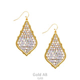 Gold & Bling Moroccan shaped earrings