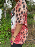 L, 3X Wild Soul graphic tee steer and leopard print