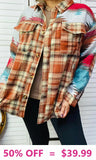 Aztec & Plaid Shacket