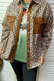 2X/3X : Leopard Denim Shacket