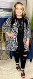 Grey and Black Leopard Cardigan