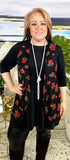 Sheer Red Rose VEST