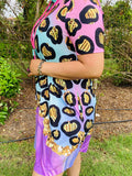 Pastel Leopard dress with pockets