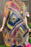 Boho sheer cover up shawl