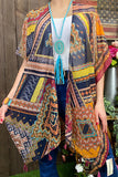 Boho sheer cover up shawl