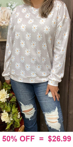 Daisy long sleeve top