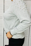 Grey long sleeve with Pearl shoulders