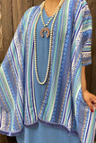 2X Blue Maxi Dress