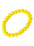 Yellow Beaded Stretch Bracelet